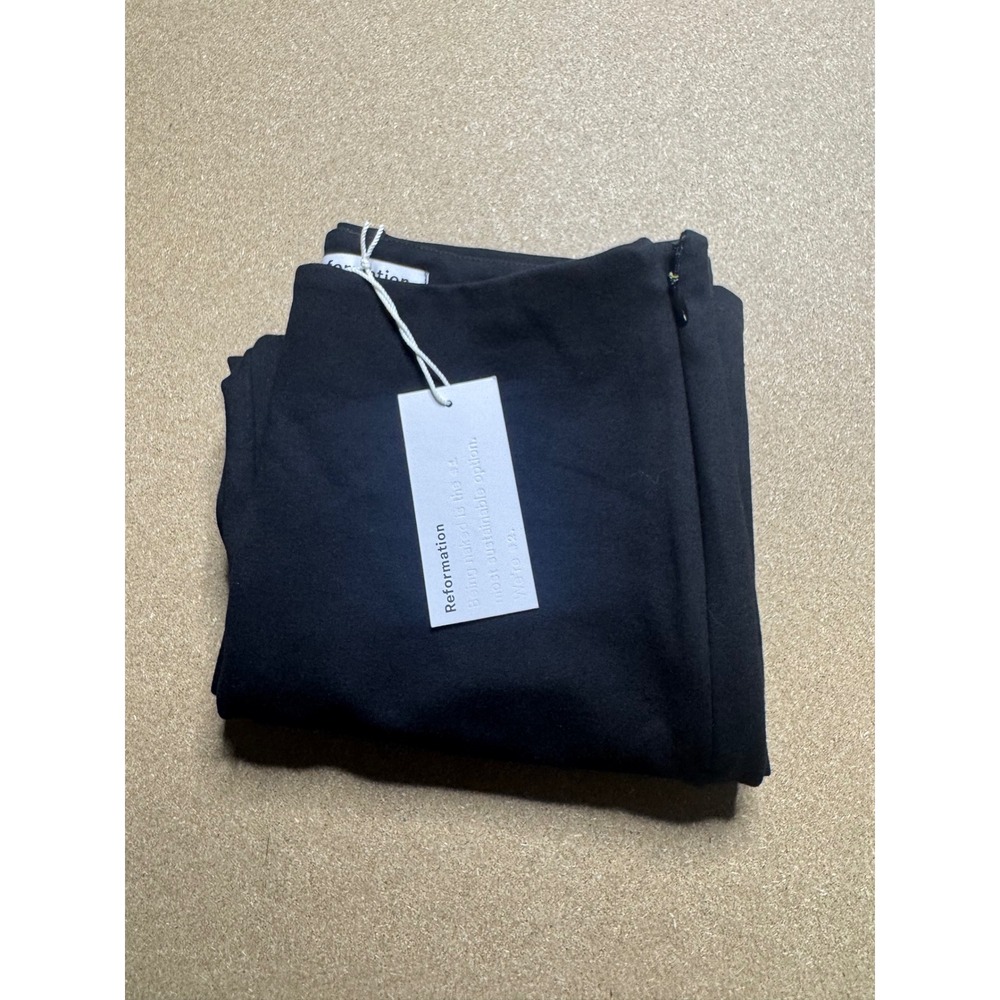 Reformation Serafina Knit Cropped Pants‎ Black Two Piece Set New With Tags